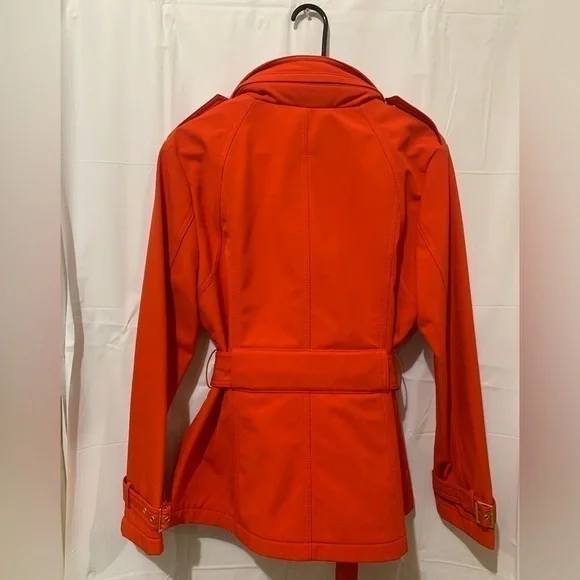 KENNETH COLE REACTION Red with gold zipper long sleeve jacket, size L - Picture 5 of 6